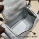 Hermes Mini Lindy Clemence 46 /Ebene Silver Hardware 072 Hermes Mini Lindy Clemence 46 /Ebene Silver Hardware 072