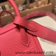 Hermes Mini Lindy Clemence 8W /Rose Azalee Silver Hardware 073 Hermes Mini Lindy Clemence 8W /Rose Azalee Silver Hardware 073