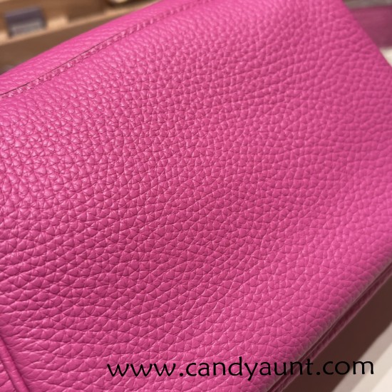Hermes Mini Lindy Clemence 9I /Magnolia Gold Hardware 074 Hermes Mini Lindy Clemence 9I /Magnolia Gold Hardware 074