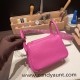 Hermes Mini Lindy Clemence 9I /Magnolia Gold Hardware 074 Hermes Mini Lindy Clemence 9I /Magnolia Gold Hardware 074