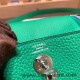 Hermes Mini Lindy Clemence 1K /Bambou Silver Hardware 075 Hermes Mini Lindy Clemence 1K /Bambou Silver Hardware 075