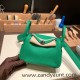Hermes Mini Lindy Clemence 1K /Bambou Silver Hardware 075 Hermes Mini Lindy Clemence 1K /Bambou Silver Hardware 075