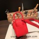 Hermes Mini Lindy Clemence S3/Rouge Cœur Silver Hardware 076 Hermes Mini Lindy Clemence S3/Rouge Cœur Silver Hardware 076