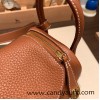 Hermes Mini Lindy Clemence 37/ Gold Gold Hardware 080