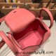 Hermes Mini Lindy Clemence 1Q /Rose Confetti Silver Hardware 083 Hermes Mini Lindy Clemence 1Q /Rose Confetti Silver Hardware 083