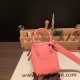 Hermes Mini Lindy Clemence 1Q /Rose Confetti Silver Hardware 083 Hermes Mini Lindy Clemence 1Q /Rose Confetti Silver Hardware 083