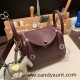 Hermes Mini Lindy Clemence 0G /Rouge Sellier Silver Hardware 087 Hermes Mini Lindy Clemence 0G /Rouge Sellier Silver Hardware 087