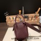 Hermes Mini Lindy Clemence 0G /Rouge Sellier Silver Hardware 087 Hermes Mini Lindy Clemence 0G /Rouge Sellier Silver Hardware 087