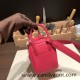 Hermes Mini Lindy Clemence I6 /Rose Extreme Silver Hardware 099 Hermes Mini Lindy Clemence I6 /Rose Extreme Silver Hardware 099
