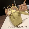 Hermes Mini Lindy Clemence 1Z /Jaune Poussin Gold Hardware 100