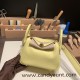 Hermes Mini Lindy Clemence 1Z /Jaune Poussin Gold Hardware 100 Hermes Mini Lindy Clemence 1Z /Jaune Poussin Gold Hardware 100