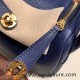Hermes Mini Lindy Clemence 73 /Blue Saphir Gold Hardware 103 Hermes Mini Lindy Clemence 73 /Blue Saphir Gold Hardware 103