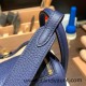 Hermes Mini Lindy Clemence 73 /Blue Saphir Gold Hardware 103 Hermes Mini Lindy Clemence 73 /Blue Saphir Gold Hardware 103