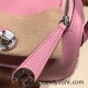 Hermes Mini Lindy Clemence X9 /Mauve Sylvestre Silver Hardware 104 Hermes Mini Lindy Clemence X9 /Mauve Sylvestre Silver Hardware 104