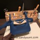 Hermes Mini Lindy Clemence S4 /Deep Blue Gold Hardware 107 Hermes Mini Lindy Clemence S4 /Deep Blue Gold Hardware 107