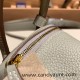 Hermes Mini Lindy Clemence 80 / Pearl Grey Gold Hardware 108 Hermes Mini Lindy Clemence 80 / Pearl Grey Gold Hardware 108