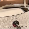 【Hermès Lindy Mini】I2/Nata   Silver Hardware Full Handmade  