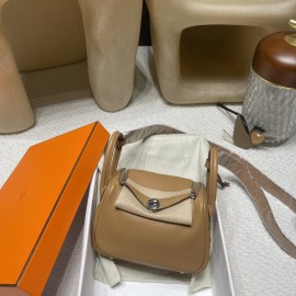 【Mini Lindy】0M 0M/Chai ×  Silver Hardware  Full Handmade