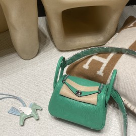 【Mini Lindy】6W Menthe  」×  Silver Hardware  