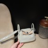 【Mini Lindy Clemence（TC）Gris Neve OW ×  Silver Hardware 