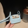 【Mini Lindy】 U2 Blue Zephyr  ×  Silver Hardware  