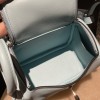 【Mini Lindy】 U2 Blue Zephyr  ×  Silver Hardware  