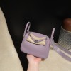 Mini Lindy 5H Cyclamen   Silver Hardware 