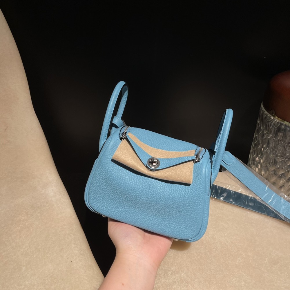 Mini Lindy Clemence（TC）P3 Blue du Nord ×  Silver Hardware  