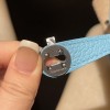Mini Lindy Clemence（TC）P3 Blue du Nord ×  Silver Hardware  