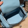 Mini Lindy Clemence（TC）P3 Blue du Nord ×  Silver Hardware  