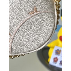 【フランス 163C01 チップ】Boulogne ハンドバッグ M14634｜Monogram Empreinte レザー｜着脱式チェーン｜十二星座ステッカー付き 29x16x9.5cm