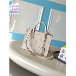 【フランス 163C01 チップ】OnTheGo スモールサイズハンドバッグ M14403｜Monogram Empreinte レザー｜イタリア産 A 級牛革｜メタルチェーン付き 25x19x11.5cm