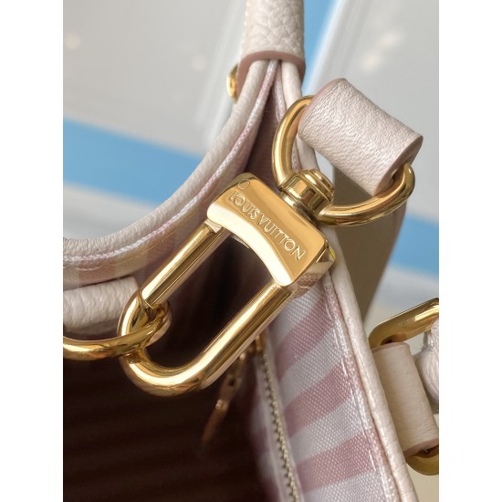 【フランス 163C01 チップ】OnTheGo スモールサイズハンドバッグ M14403|Monogram Empreinte レザー|イタリア産 A 級牛革|メタルチェーン付き 25x19x11.5cm 【フランス 163C01 チップ】OnTheGo スモールサイズハンドバッグ M14403|Monogram Empreinte レザー|イタリア産 A 級牛革|メタルチェーン付き 25x19x11.5cm