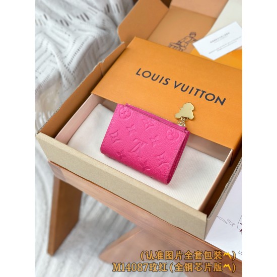 【M14087】バラ色 A 級全鋼版 パーソナライズド LV x TM Lisa ウォレット|Monogram Empreinte レザー|ゴールドパンダジップ 9 x 11.5 x 1.5 cm 【M14087】バラ色 A 級全鋼版 パーソナライズド LV x TM Lisa ウォレット|Monogram Empreinte レザー|ゴールドパンダジップ 9 x 11.5 x 1.5 cm