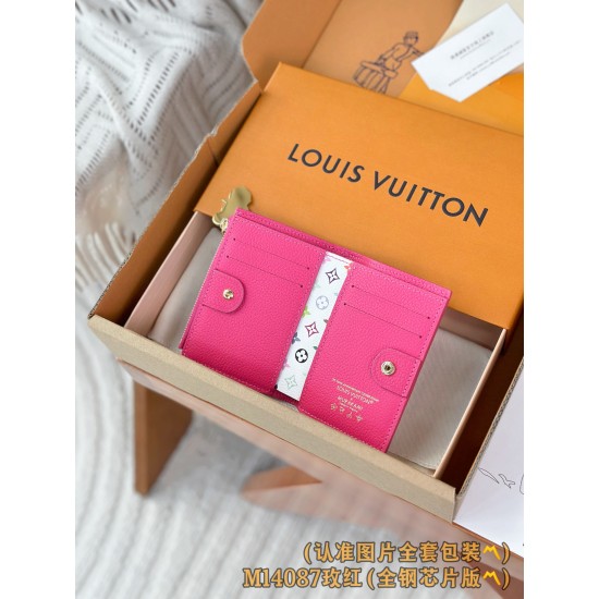 【M14087】バラ色 A 級全鋼版 パーソナライズド LV x TM Lisa ウォレット|Monogram Empreinte レザー|ゴールドパンダジップ 9 x 11.5 x 1.5 cm 【M14087】バラ色 A 級全鋼版 パーソナライズド LV x TM Lisa ウォレット|Monogram Empreinte レザー|ゴールドパンダジップ 9 x 11.5 x 1.5 cm