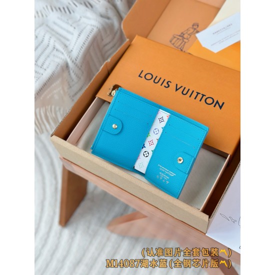 【M14087】レイクブルー パーソナライズドカスタム LV x TM Lisa ウォレット|Monogram Empreinte レザー|ゴールドパンダジップ 9×11.5×1.5cm 【M14087】レイクブルー パーソナライズドカスタム LV x TM Lisa ウォレット|Monogram Empreinte レザー|ゴールドパンダジップ 9×11.5×1.5cm