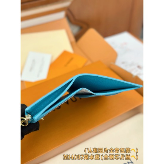 【M14087】レイクブルー パーソナライズドカスタム LV x TM Lisa ウォレット|Monogram Empreinte レザー|ゴールドパンダジップ 9×11.5×1.5cm 【M14087】レイクブルー パーソナライズドカスタム LV x TM Lisa ウォレット|Monogram Empreinte レザー|ゴールドパンダジップ 9×11.5×1.5cm