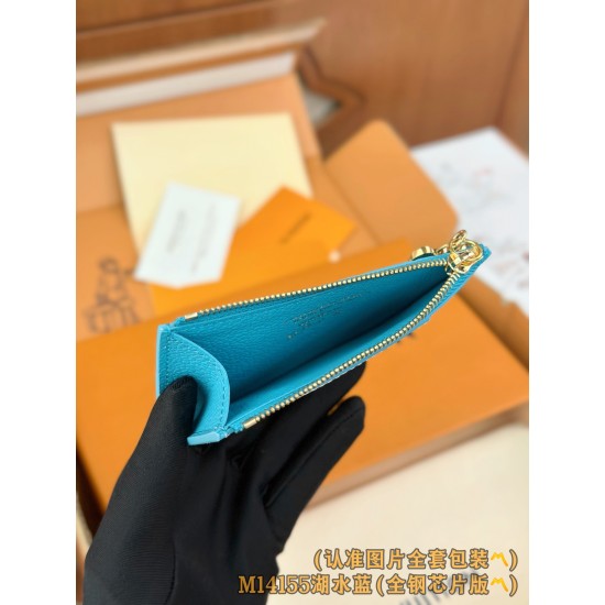 【M14155】レイクブルー A 級全鋼版 パーソナライズド LV x TM Romy 名刺入れ|村上隆コラボ|パンダジップ 12×8×0.8cm 【M14155】レイクブルー A 級全鋼版 パーソナライズド LV x TM Romy 名刺入れ|村上隆コラボ|パンダジップ 12×8×0.8cm