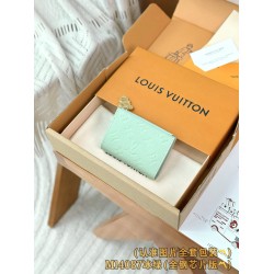 【M14087】アイスグリーン パーソナライズドカスタム LV x TM Lisa ウォレット｜Monogram Empreinte レザー｜ゴールドパンダジップ 9×11.5×1.5cm