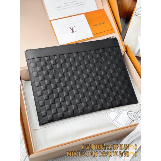 【M60112】Monogram Shadow エンボス格子 パーソナライズドカスタム Pochette To-Go|エレガントデザイン|大容量収納 34×25×12cm 【M60112】Monogram Shadow エンボス格子 パーソナライズドカスタム Pochette To-Go|エレガントデザイン|大容量収納 34×25×12cm