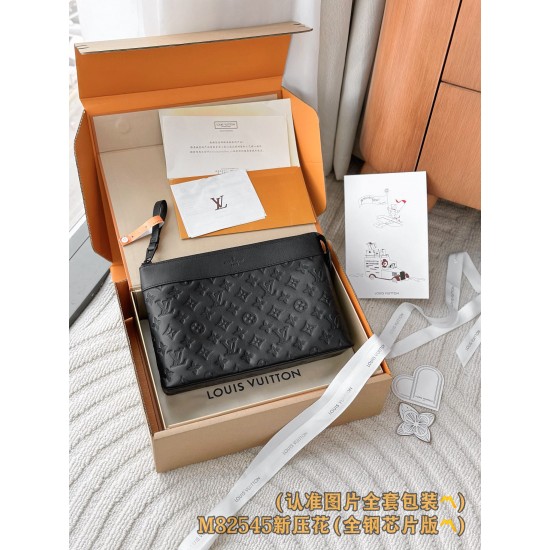 【M82545】ニューエンボス A 級全鋼 パーソナライズド Pochette Voyage Souple|Monogram Shadow 小牛皮|柔軟アーキングライン 30×21×7.5cm 【M82545】ニューエンボス A 級全鋼 パーソナライズド Pochette Voyage Souple|Monogram Shadow 小牛皮|柔軟アーキングライン 30×21×7.5cm
