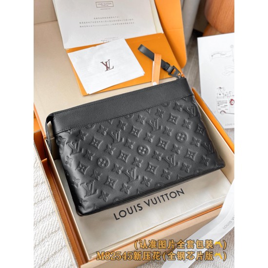 【M82545】ニューエンボス A 級全鋼 パーソナライズド Pochette Voyage Souple|Monogram Shadow 小牛皮|柔軟アーキングライン 30×21×7.5cm 【M82545】ニューエンボス A 級全鋼 パーソナライズド Pochette Voyage Souple|Monogram Shadow 小牛皮|柔軟アーキングライン 30×21×7.5cm