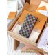 【N00141】カラーダミエ A 級全鋼 パーソナライズドカスタム Brazza ロングウォレット|LV Vers Damier Ebene|カラフルチェック柄 10×19×2cm 【N00141】カラーダミエ A 級全鋼 パーソナライズドカスタム Brazza ロングウォレット|LV Vers Damier Ebene|カラフルチェック柄 10×19×2cm