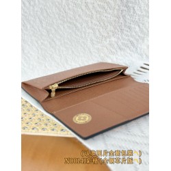 【N00141】カラーダミエ A 級全鋼 パーソナライズドカスタム Brazza ロングウォレット｜LV Vers Damier Ebene｜カラフルチェック柄 10×19×2cm