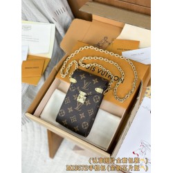 【M13572】A 級全鋼 パーソナライズドカスタム Metis スマートフォンケース｜Monogram キャンバス｜S-lock 鋼製ロック 17.5×4×10.4cm