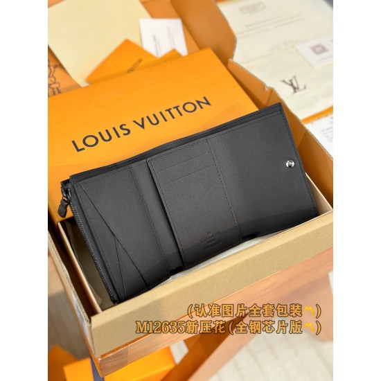 【M12635】ニューエンボス A 級全鋼 パーソナライズドカスタム Victor ウォレット|Monogram Shadow 牛革|精緻エンボス加工 34×25×2cm 【M12635】ニューエンボス A 級全鋼 パーソナライズドカスタム Victor ウォレット|Monogram Shadow 牛革|精緻エンボス加工 34×25×2cm