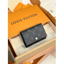 【M12598】黒花 A 級全鋼 パーソナライズドカスタム版 Victor ウォレット｜Monogram Eclipse 帆布｜アンカット式実用設計 11.5×9×2.5cm
