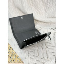 【M12598】黒花 A 級全鋼 パーソナライズドカスタム版 Victor ウォレット｜Monogram Eclipse 帆布｜アンカット式実用設計 11.5×9×2.5cm