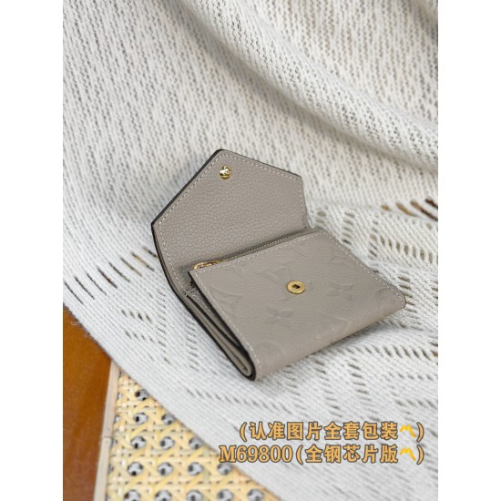 【M69800】エンボス A 級全鋼 カスタム ZOÉ ショートウォレット|Monogram Empreinte 粒面圧花|コンパクト実用 9.5×7.5×3cm 【M69800】エンボス A 級全鋼 カスタム ZOÉ ショートウォレット|Monogram Empreinte 粒面圧花|コンパクト実用 9.5×7.5×3cm