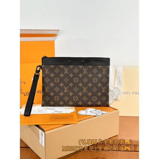 【M82079】モノグラム A 級全鋼 パーソナライズドカスタム Pochette To-Go|Monogram Eclipse キャンバス|ポータブルハンドポケット 30×21.5×1cm 【M82079】モノグラム A 級全鋼 パーソナライズドカスタム Pochette To-Go|Monogram Eclipse キャンバス|ポータブルハンドポケット 30×21.5×1cm